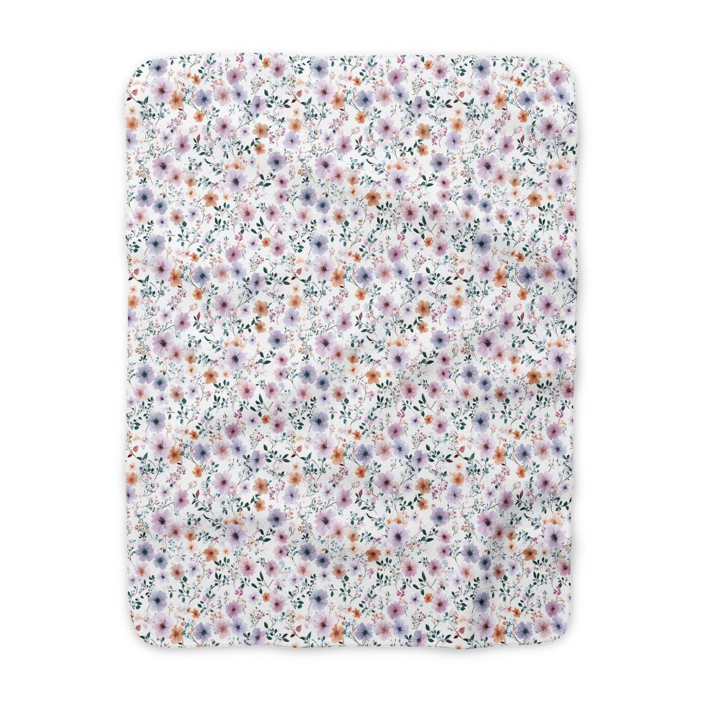 Sweet Blooms Sherpa Throw