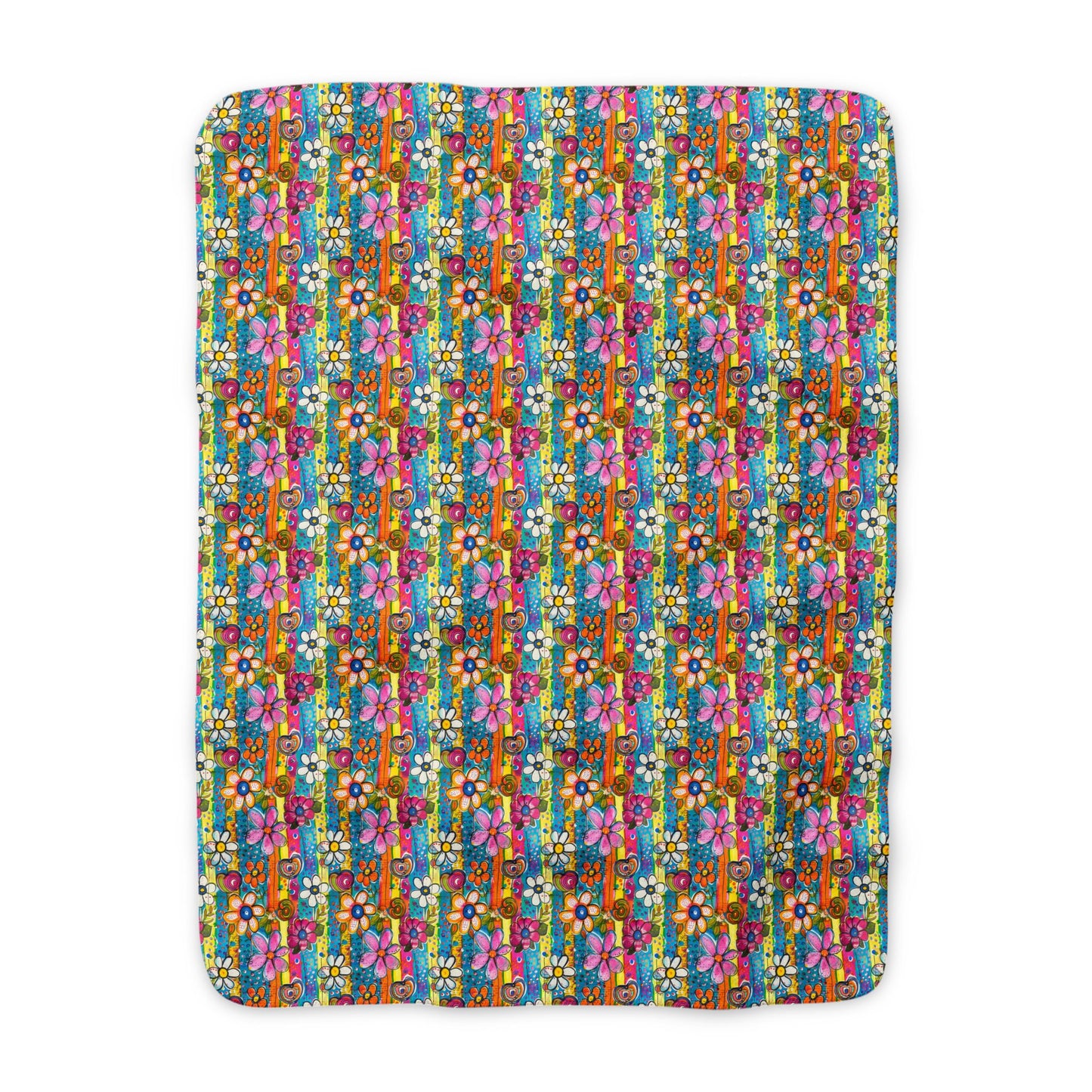 Painted Meadow Sherpa Throw