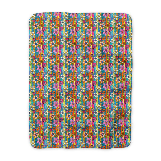 Painted Meadow Sherpa Throw