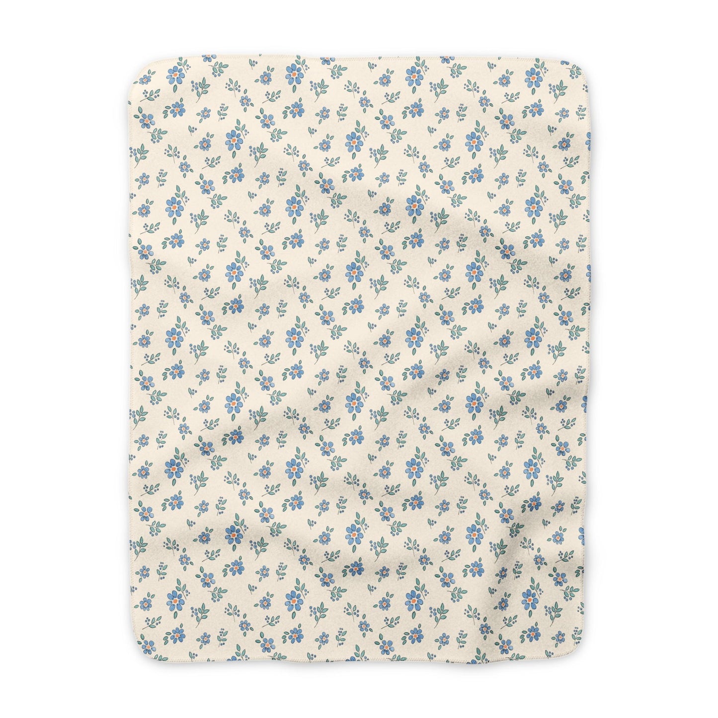 Forget-Me-Not Sherpa Throw