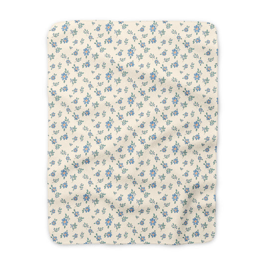Forget-Me-Not Sherpa Throw