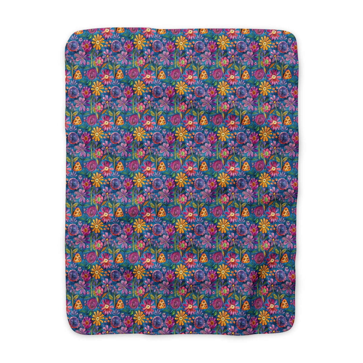 Lakeside Bloom Sherpa Throw