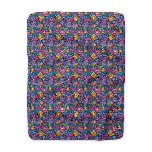 Lakeside Bloom Sherpa Throw