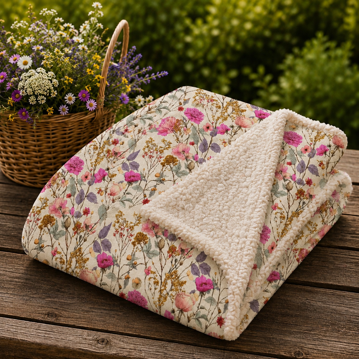 Sweetpea Lane Sherpa Throw