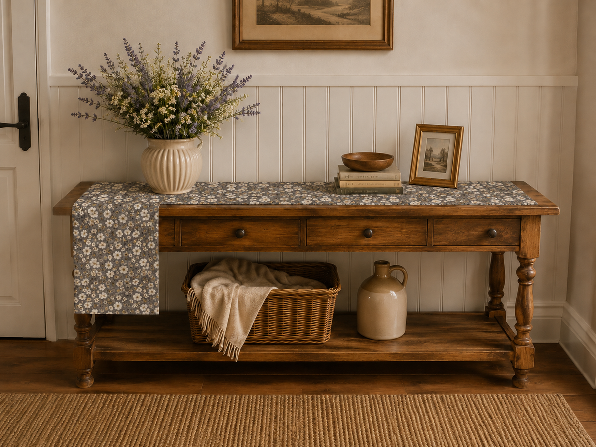 Midnight Meadow Table Runner
