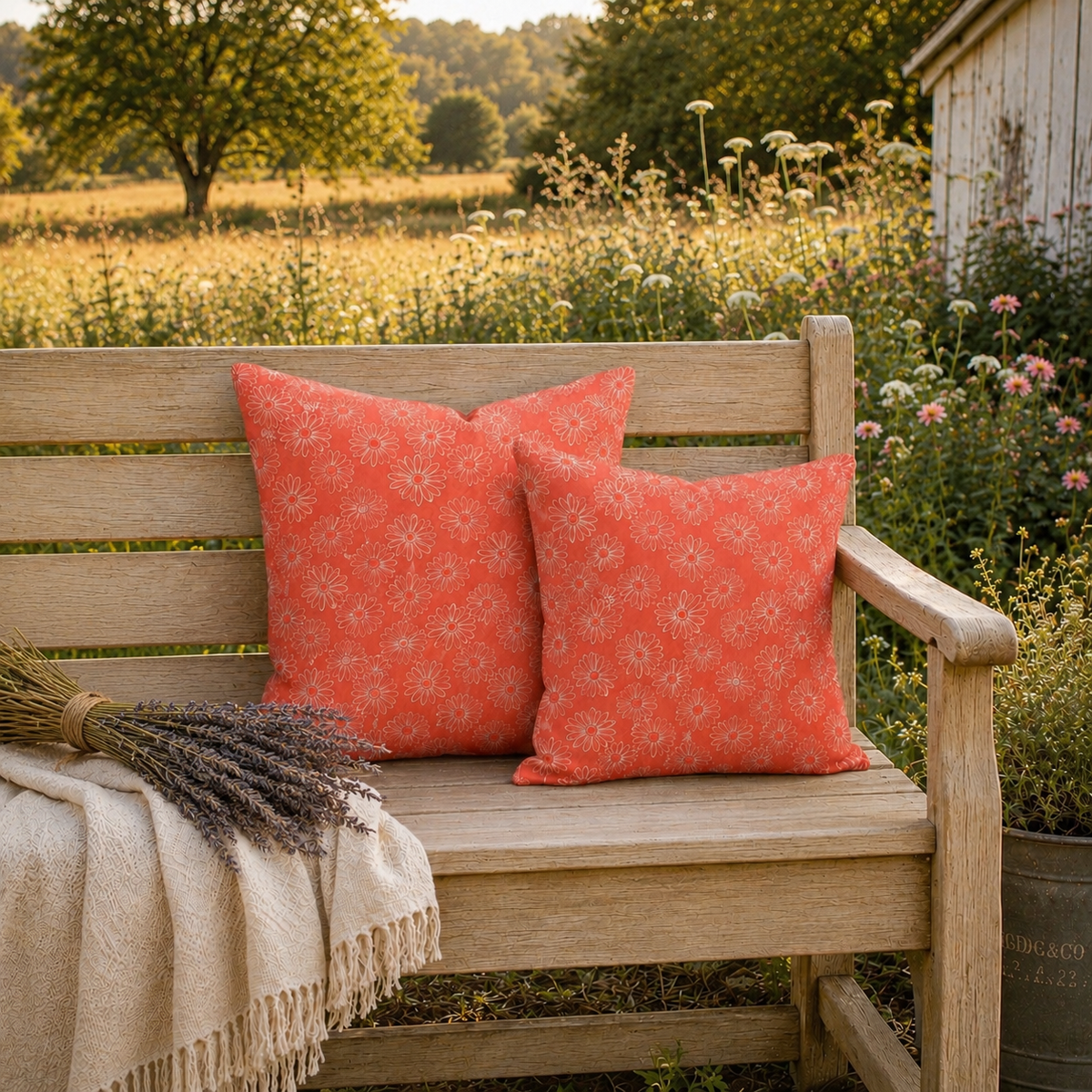 Coral Lane Premium Pillow Cover