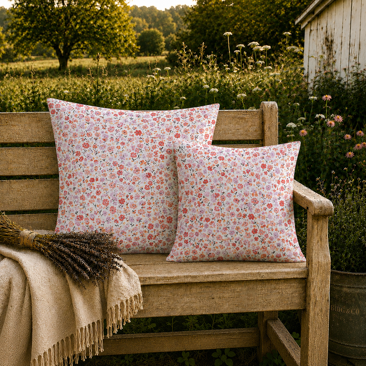 Tiny Blooms Premium Pillow Cover