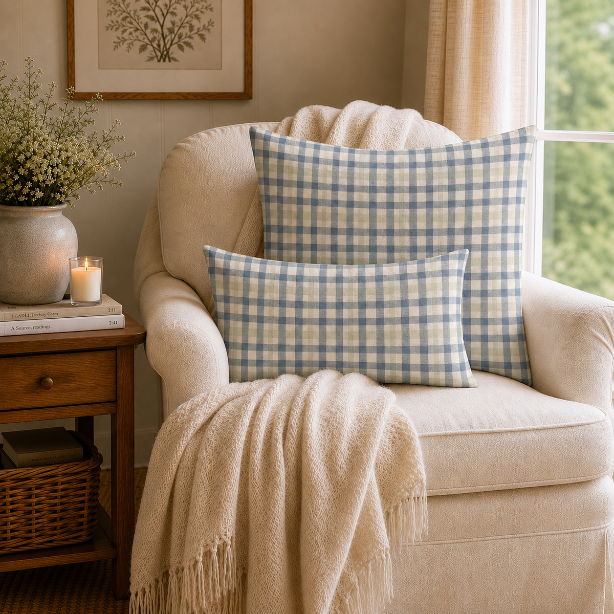 Bluebell Cottage Premium Pillow Cover