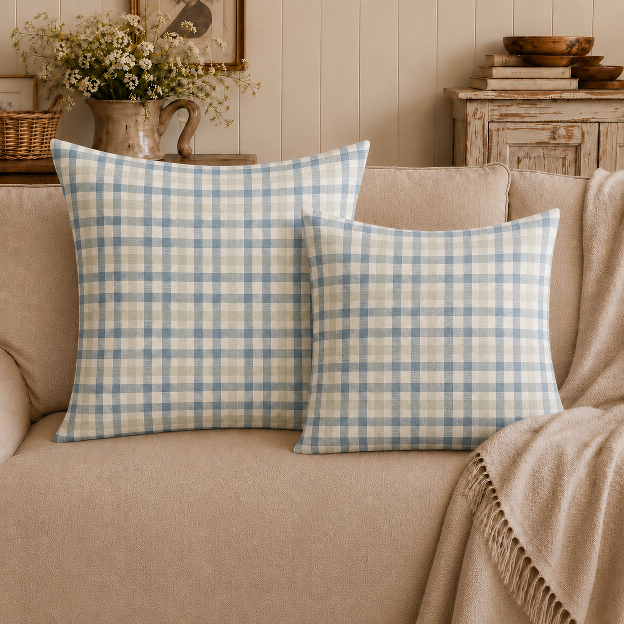 Bluebell Cottage Premium Pillow Cover